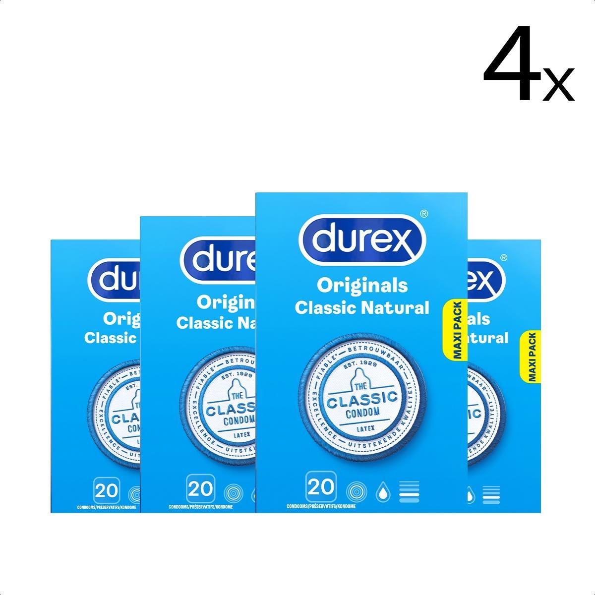 Durex Condooms Classic Natural 20st x4