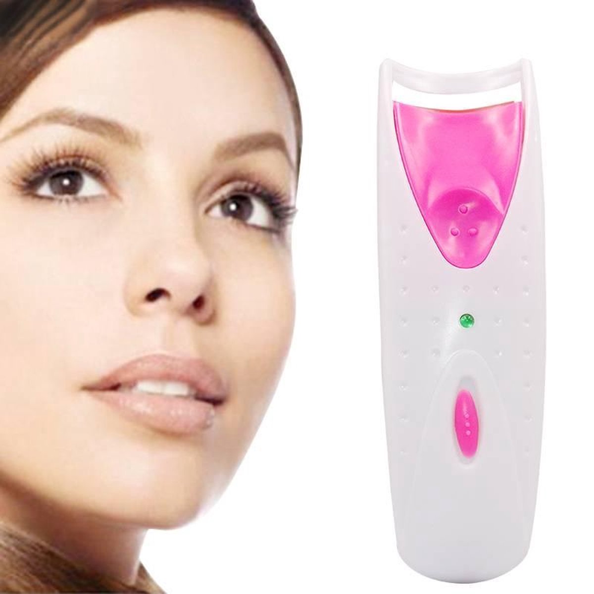 Elektrisch Verwarmde Wimperkruller  – Inclusief Batterijen – Wimperlifting – Wimperkrultang – Make-up Accessoires – Schoonheid – Persoonlijke Verzorging – Lange Wimpers  – Heated Eyelash Curler – Blauw