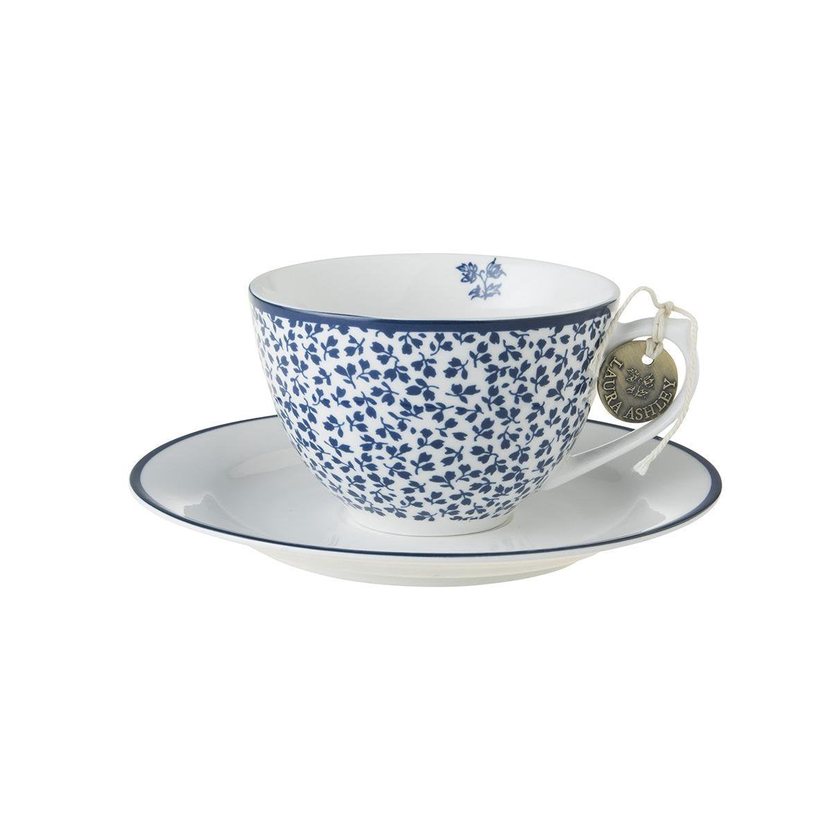 Laura Ashley Blueprint Collectables Floris Kop en Schotel - 26cl