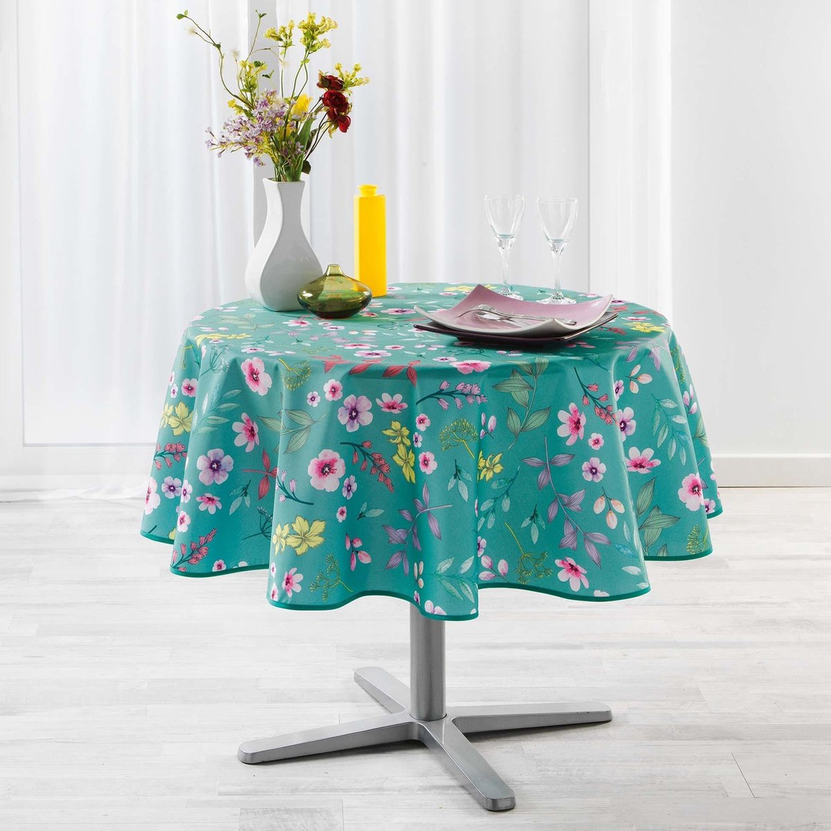 Tafellaken-Tafelkleed- Essentiel freshy mint rond 180 cm