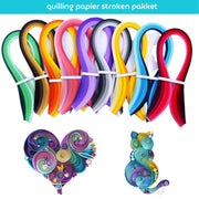 Winkrs - Quilling papier - Stroken Pakket - 900 Stroken - 45 Kleuren filigraan papier