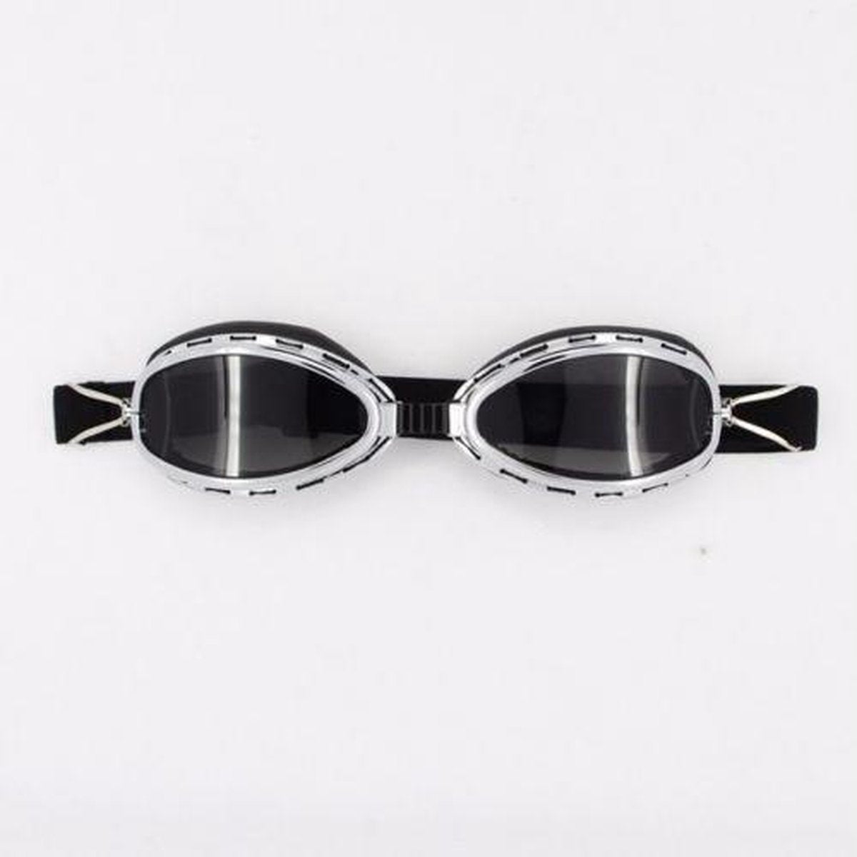 Chrome speedster motorbril donker glas
