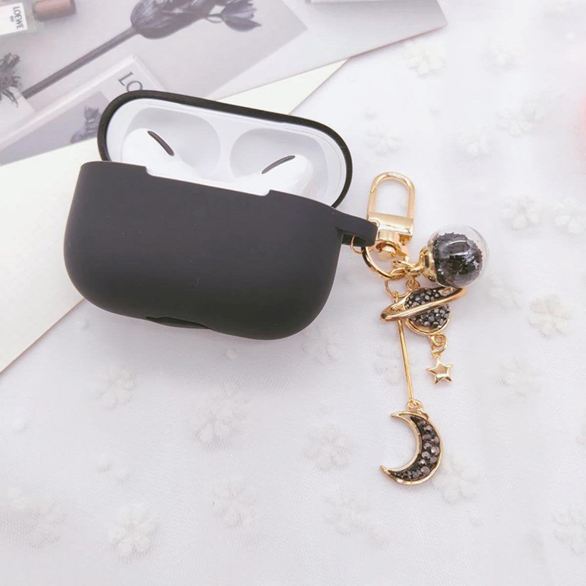 Cover Case voor Apple AirPods Pro (Siliconen) - Halve maan stijl