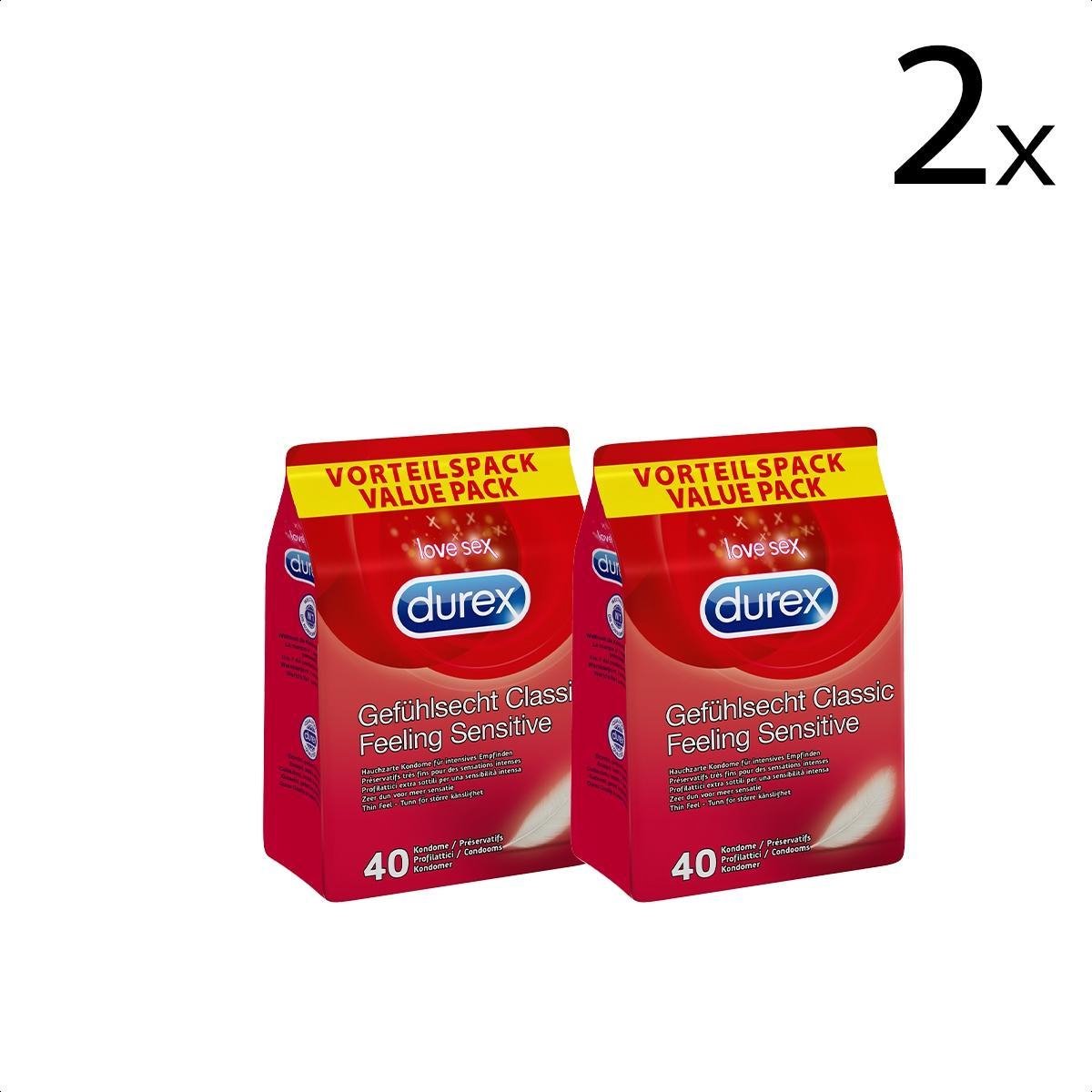 Durex Condooms Feeling Sensitive 40st x2