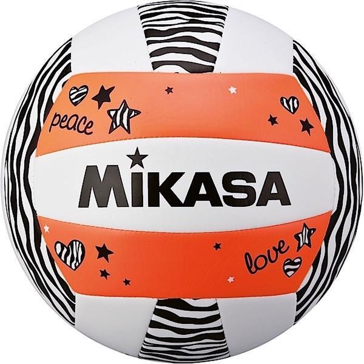 Mikasa VXS-ZB Beachvolleybal - oranje/wit - maat 5