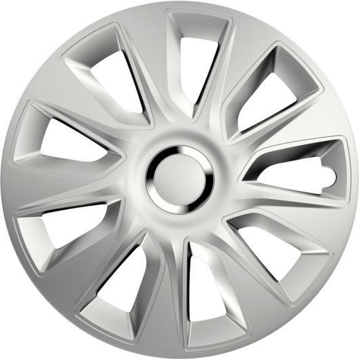 Wieldoppen Stratos RC zilver 16 inch 4-delig set