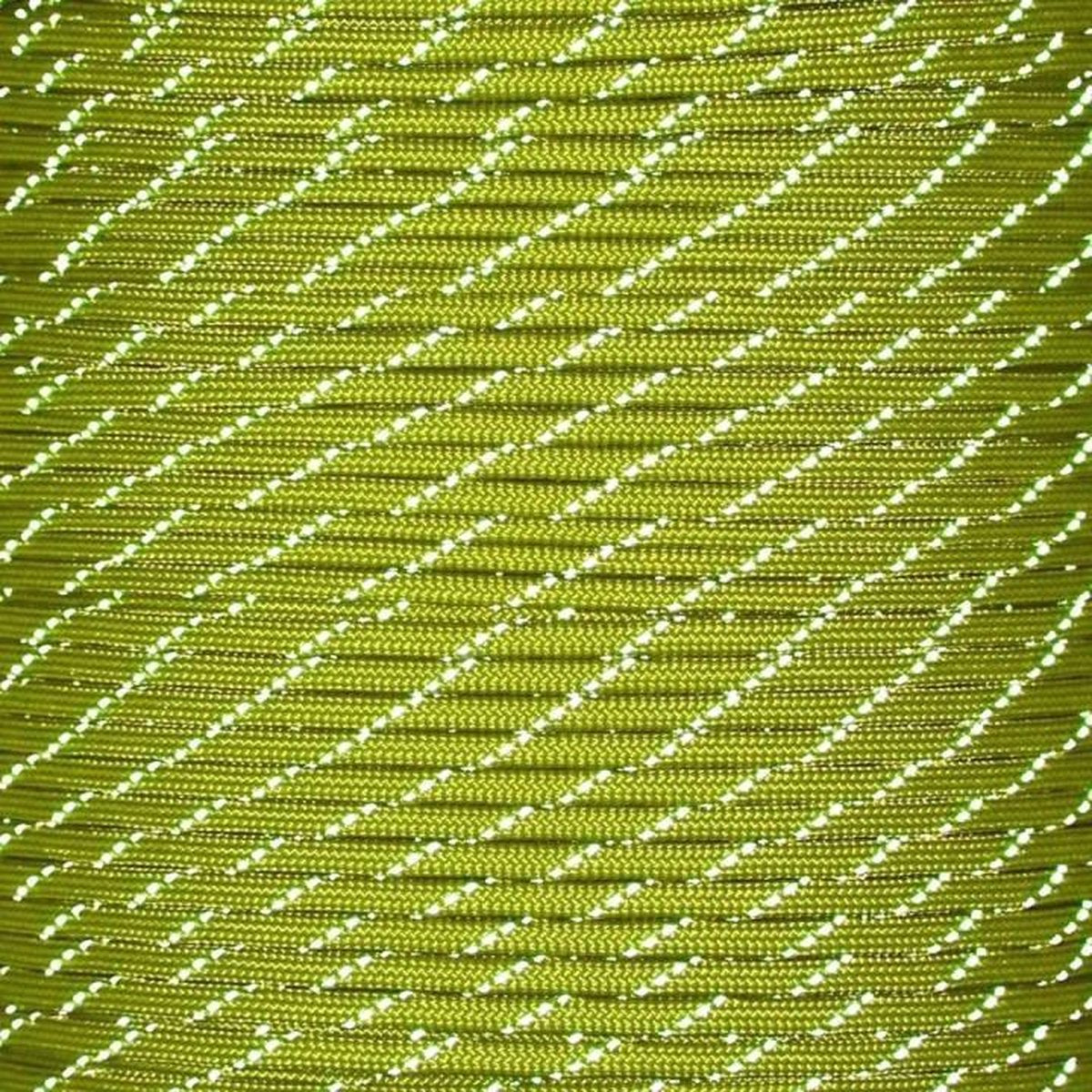 Rol 100 meter - Lime Groen Reflecterend Paracord 550 - #60