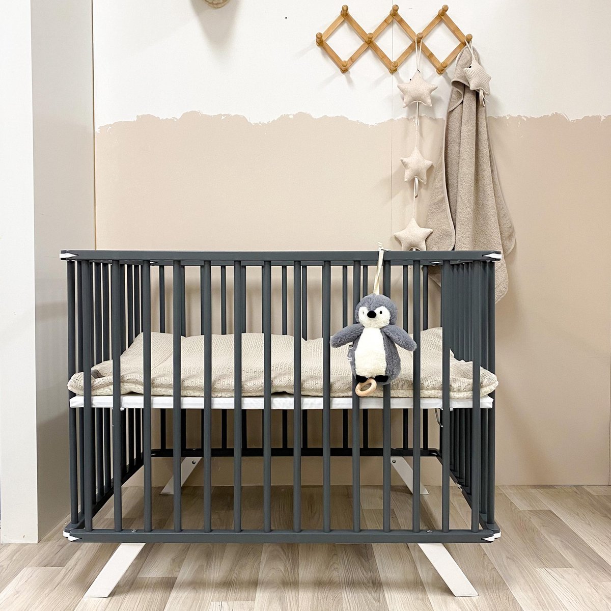 Cabino Babybox Inklapbaar Met In Hoogte Verstelbare Bodem Luxe Antra