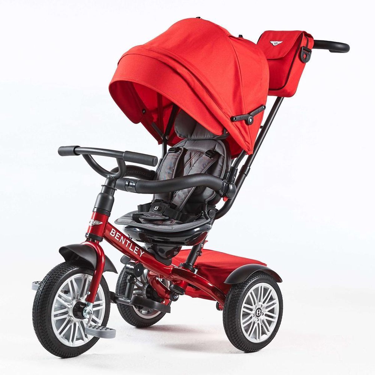Bentley Tricycle 6 in 1 Driewieler en Buggy - Dragon Red