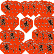 10 sets Dartflights Fluoranje Holland voetbal Leeuw