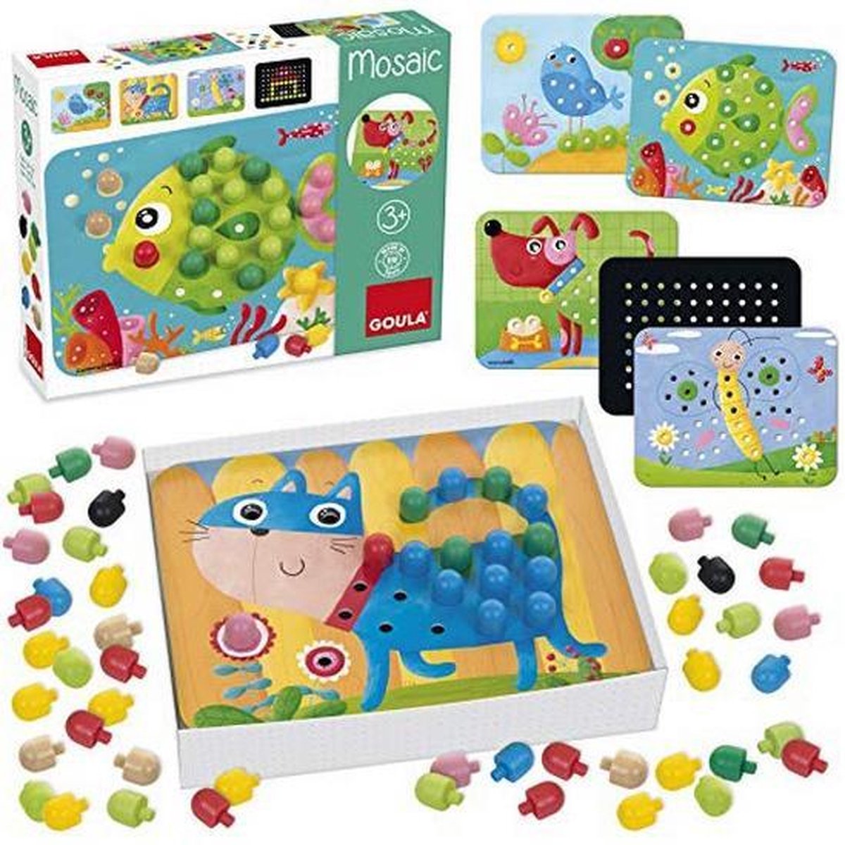 Educatief Spel Diset Mozaïek Hout (3+ jaar)