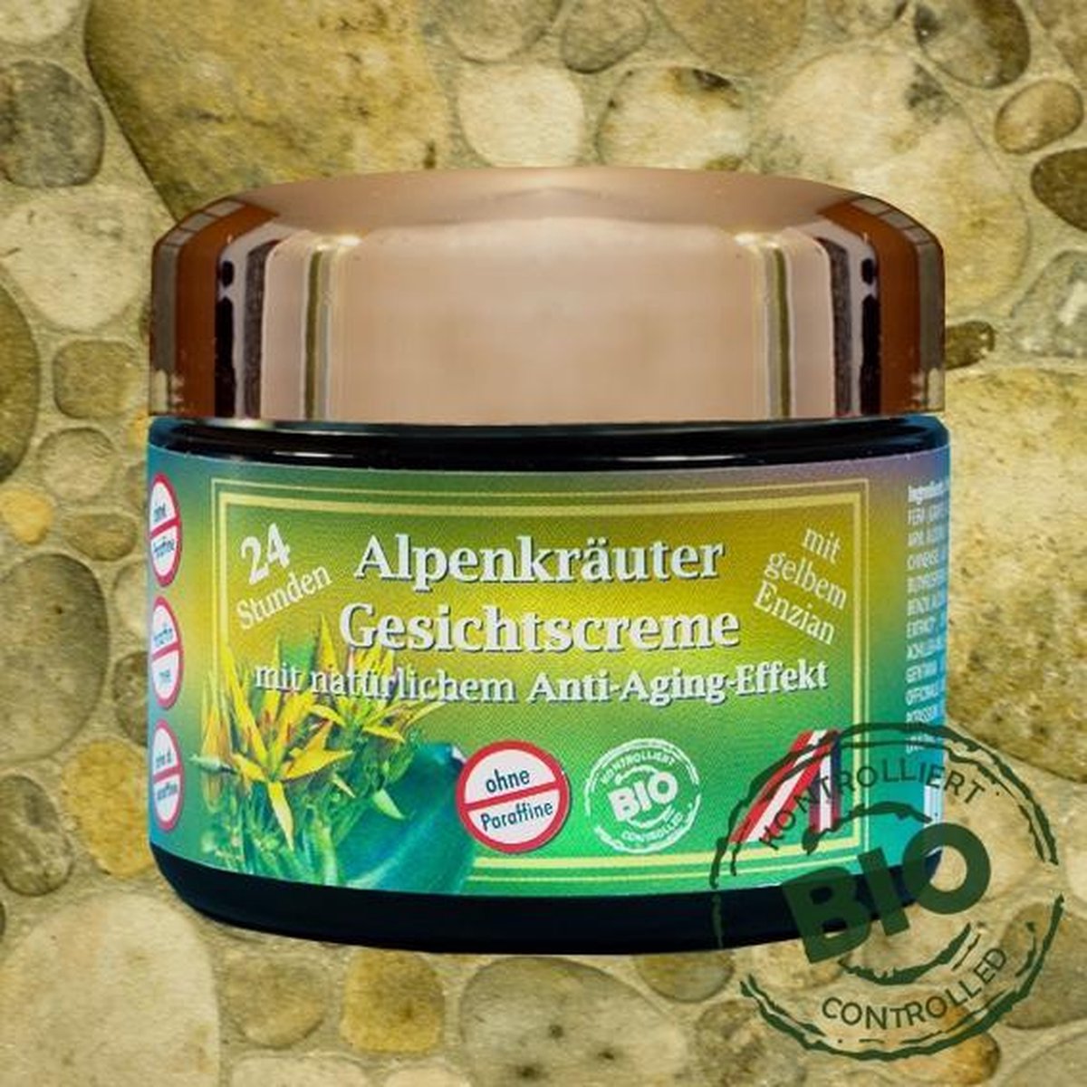 Gezichtscrème met alpenkruiden