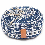 #DoYourYoga - Yoga kussen - »Vishnu« - rond meditatiekussen met bio-organische Spelt vulling - H:15cm