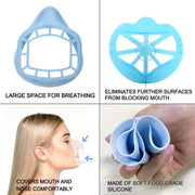 2 Maskfit AirFrames Mondkapje Houder-Mondmaskerhouder - Voor Comfort - Innermask Silicone Mondkapjes - Mondmasker Beugel - Wasbaar - Herbruikbaar - Face Mask - Gezichtsmasker - Mondkapje Ondersteuning - Bracket 3D - Voor Mondkapje - mondkapje wasbaar