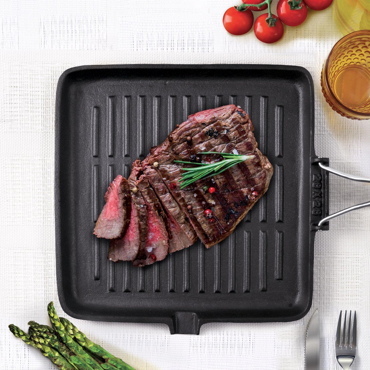 Bialetti Ghisa Grillpan - Gietijzer - 28 x 28 cm