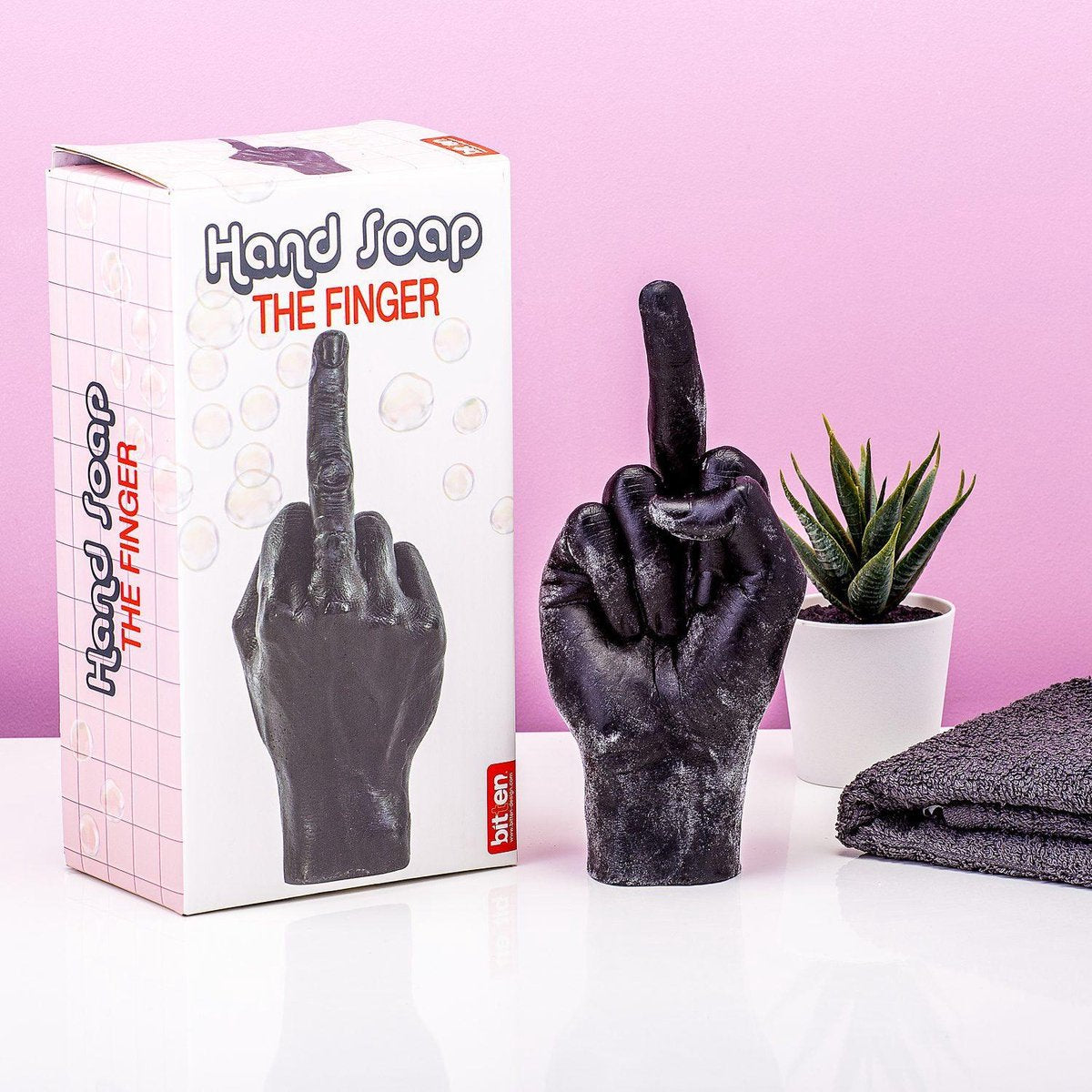 Bitten Handzeep Middelvinger - Zwart