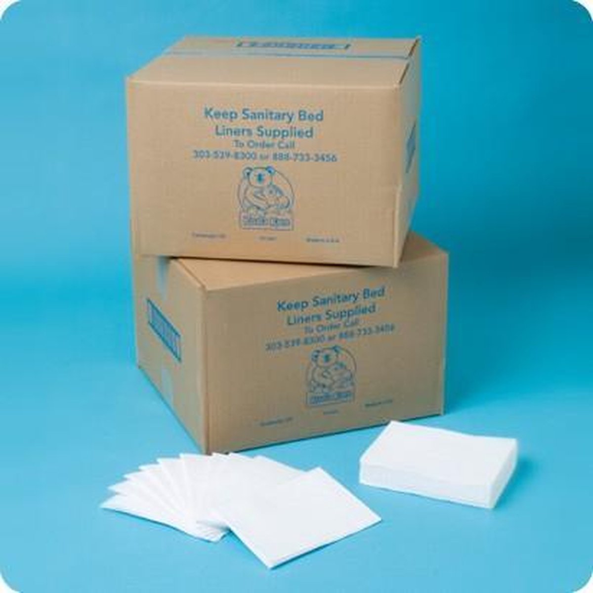 Papieren verschoonmatjes voor de babyverschoontafel of commode