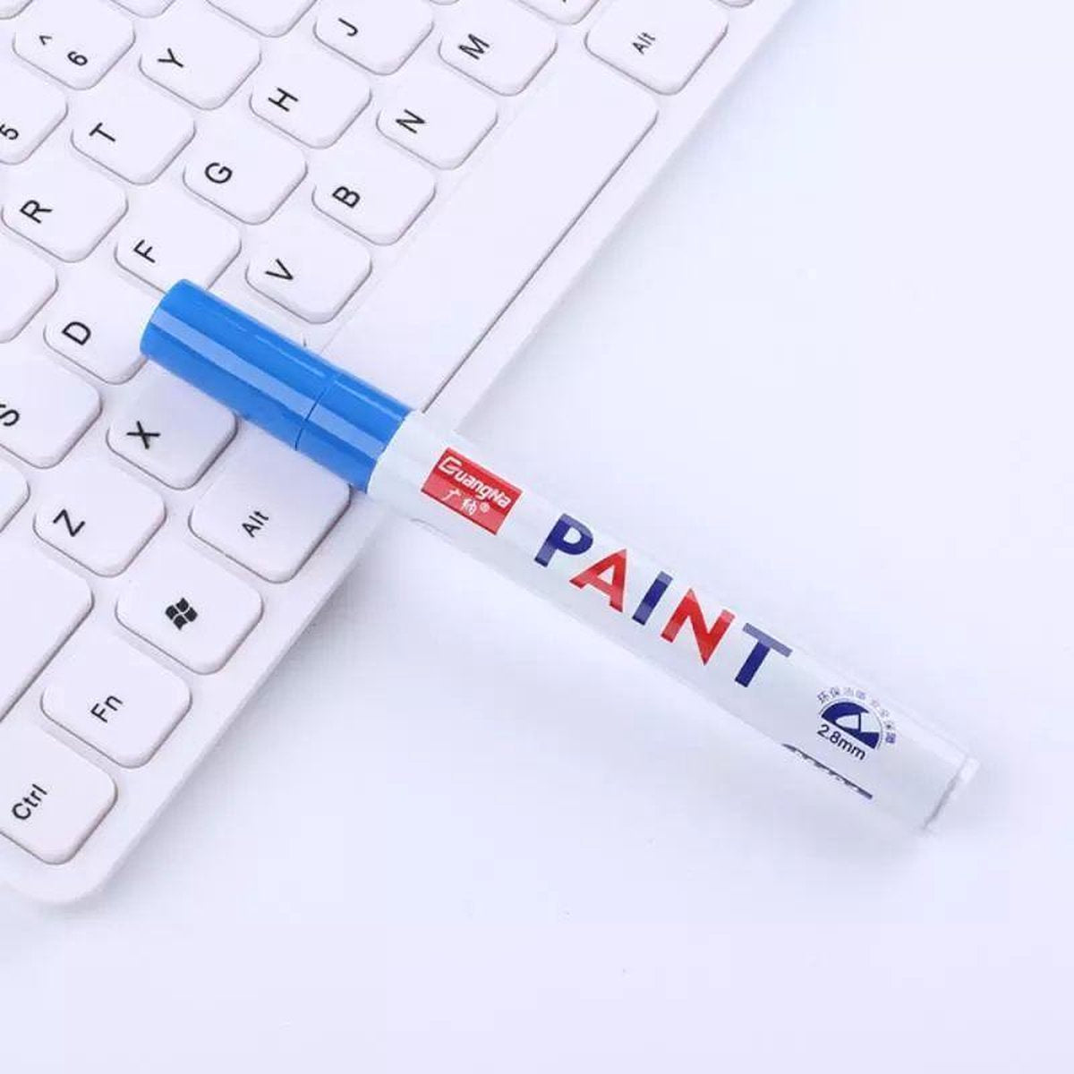 Premium Tyre marker / Bandenstift - Blauw - Oliemarker - Kleur de banden van je auto/motor/fiets/etc met deze stift