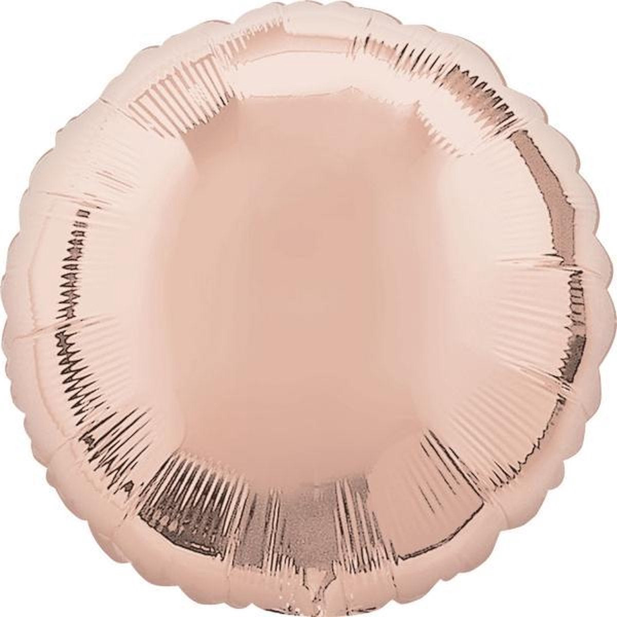 Standard Rose Gold Decorator Foil Balloon Round S15 bulk 43c