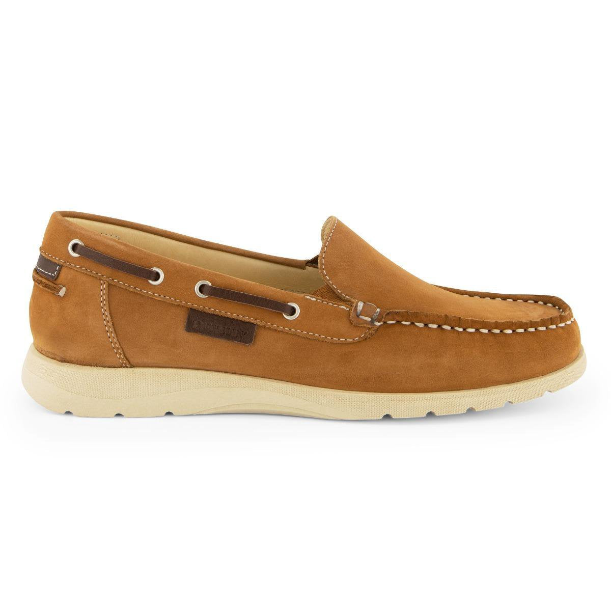 Travelin Seatown - Dames Instappers - Leren Moccasins - Cognac - Maat 37