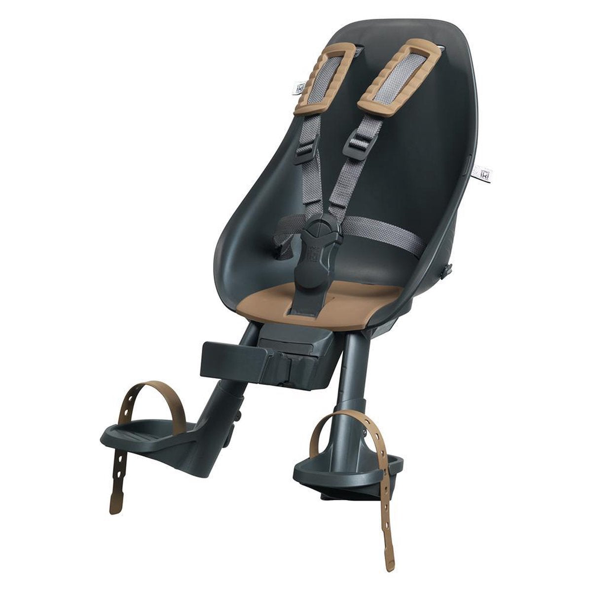 Urban Iki Front Fietsstoeltje Voor - Bincho Black/Kurumi Brown