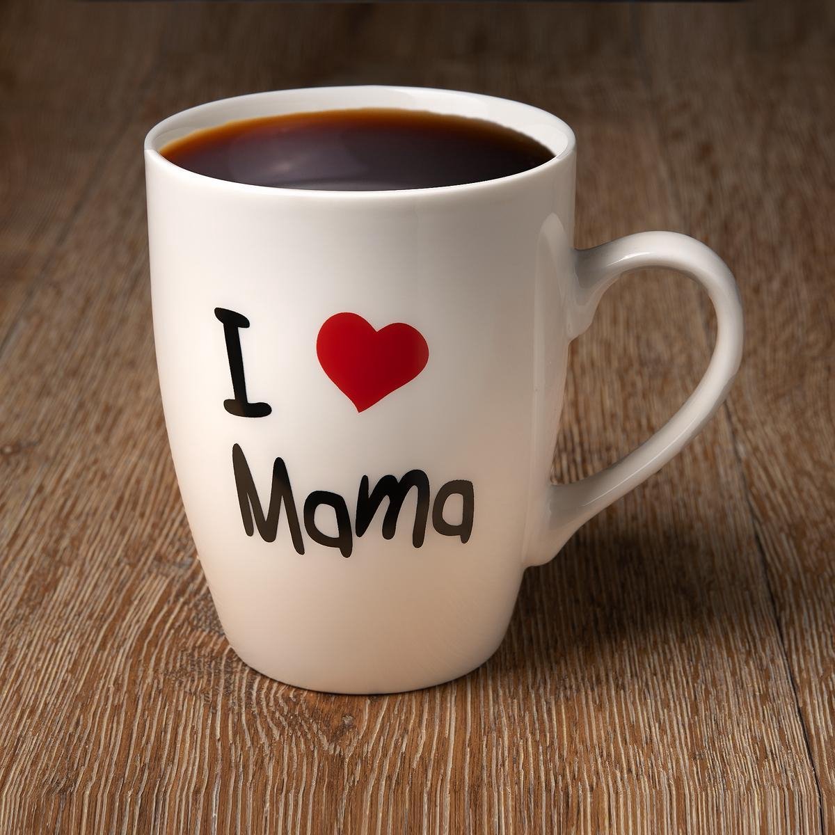 Mok / beker met tekst 'I love Mama' - 36cl - D8