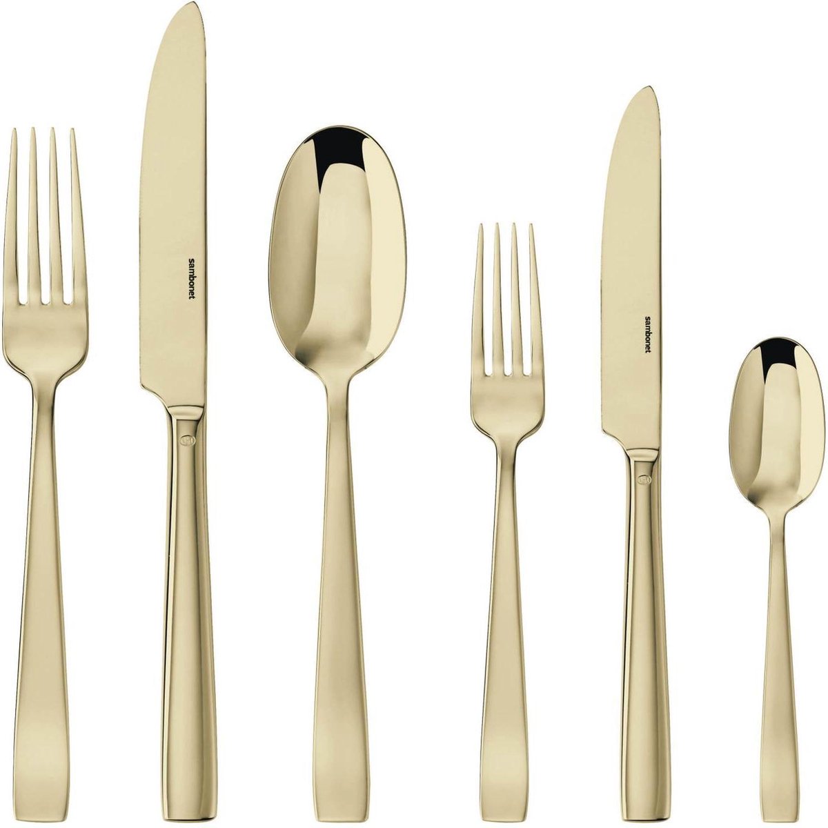Sambonet Bestekset Flat Champagne 36-Delig