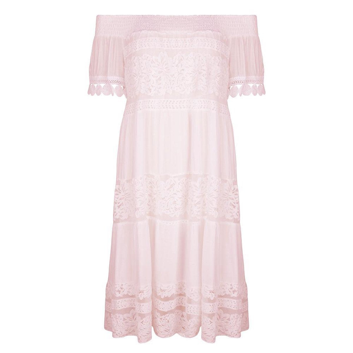 Jozemiek Ibiza Strandjurk Roze One size