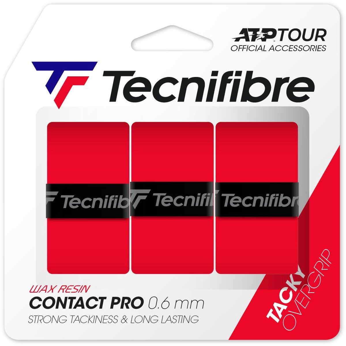 Tecnifibre Contact Pro (3 stuks) - 0.6 mm - rood
