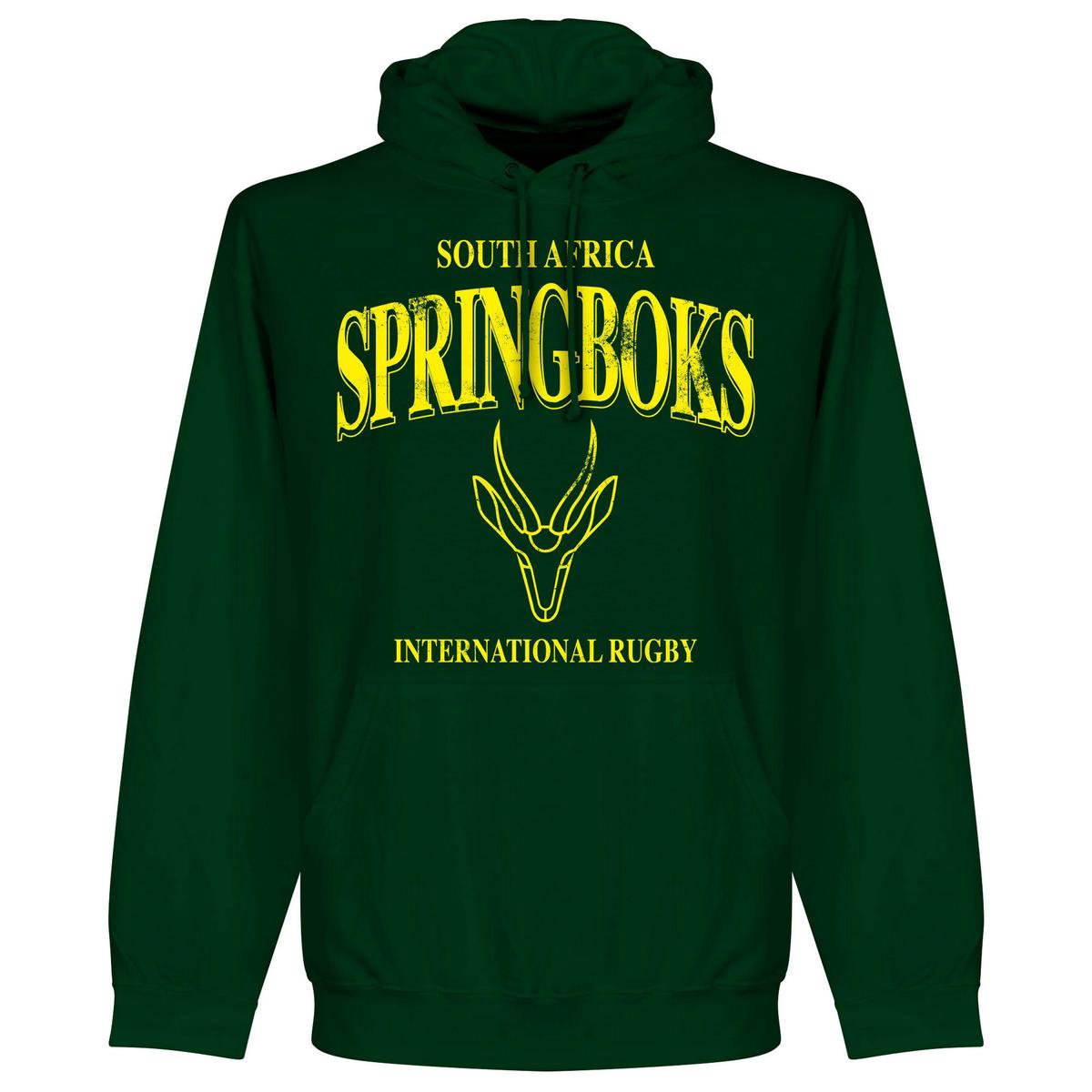 Zuid Afrika Spingboks Rugby Hooded Sweater - Donkergroen - XXL