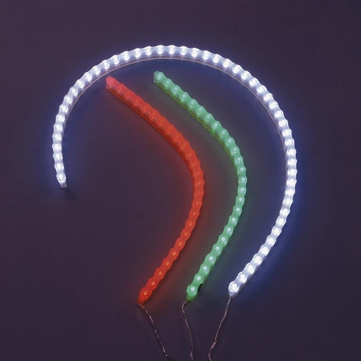 AutoStyle Universele flexibele LEDString - Wit - 48LED's - Lengte 50cm