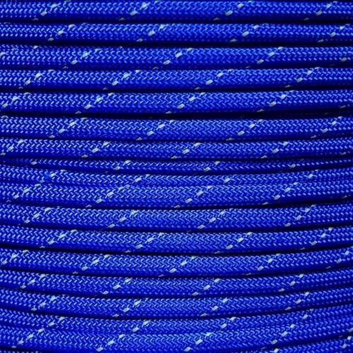 Rol 100 meter - Blauw Reflecterend Paracord 550 - #53