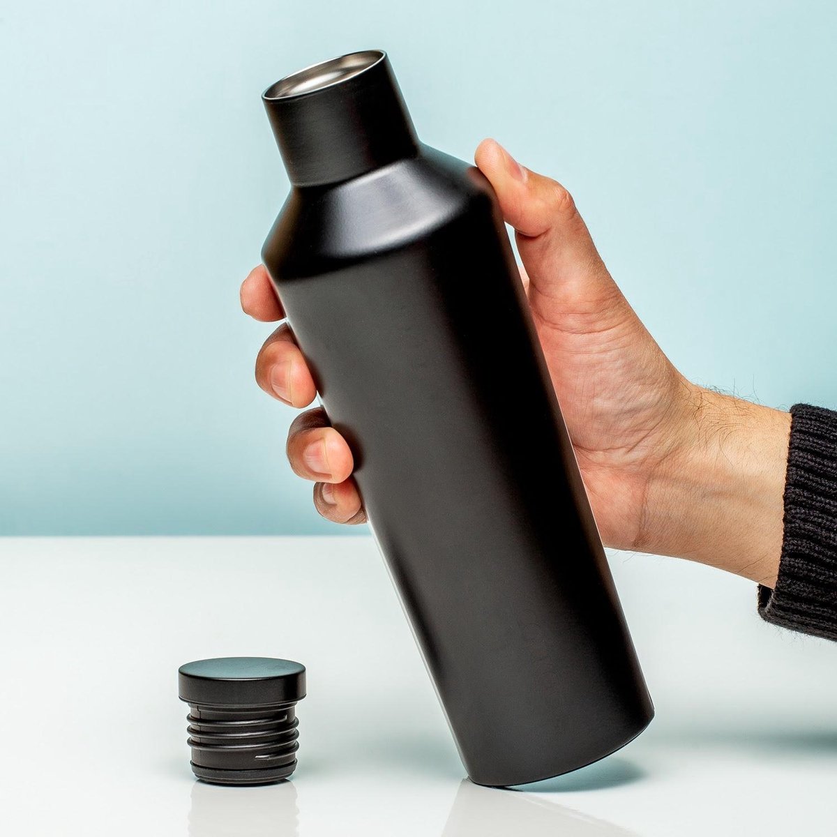Corkcicle Canteen 475ml 16oz - Color Dipped Blackout Roestvrijstaal Thermosfles 3wandig