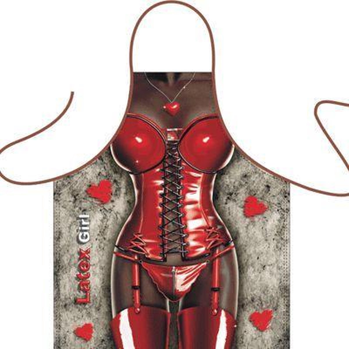 Sexy schort Latex vrouw
