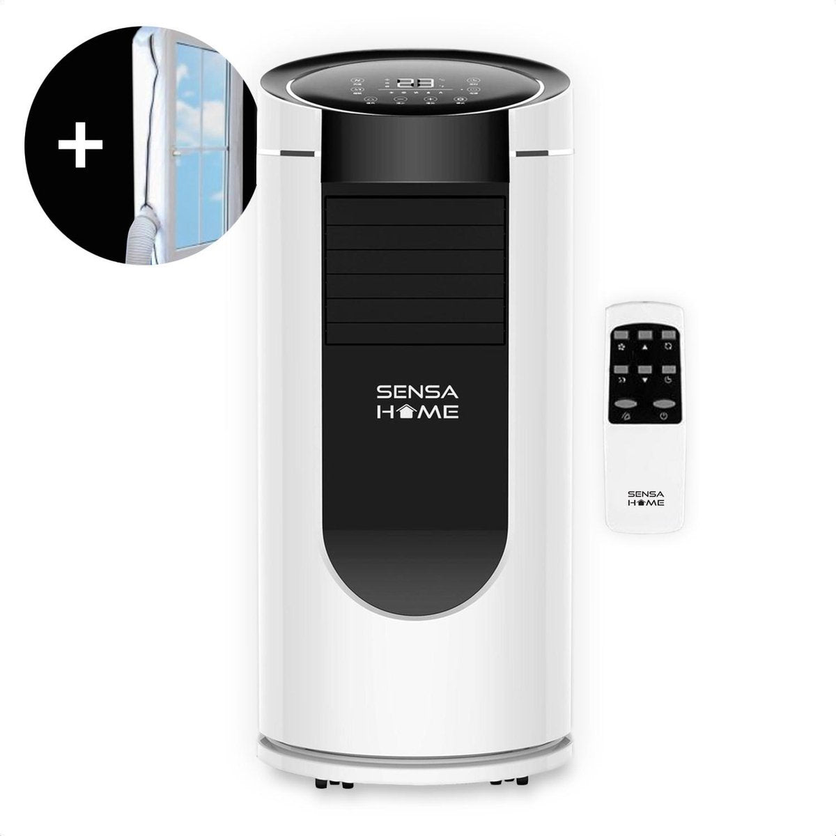 SensaHome Mobiele Airco - 9000 BTU - Airco op wielen met Afstandsbediening