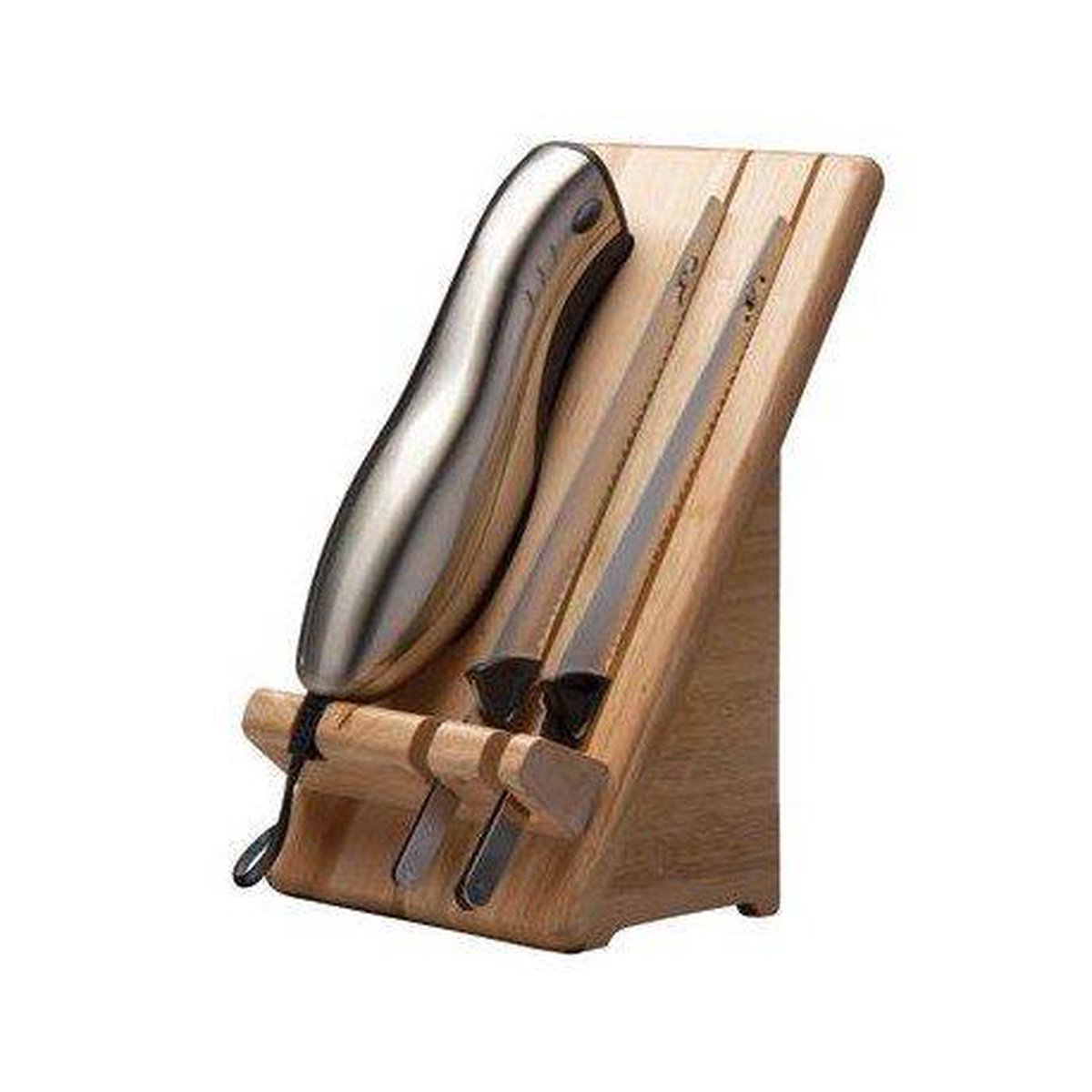 Gastroback 41600 Elektrisch Mes + Houten Houder RVS