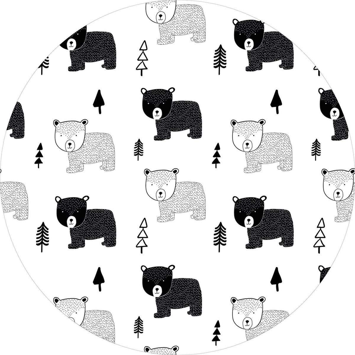 Vloerkleed vinyl rond | Grizzly