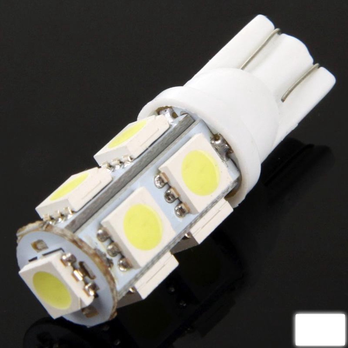 T10 White 9 LED 5050 SMD Autosignaallamp (paar)