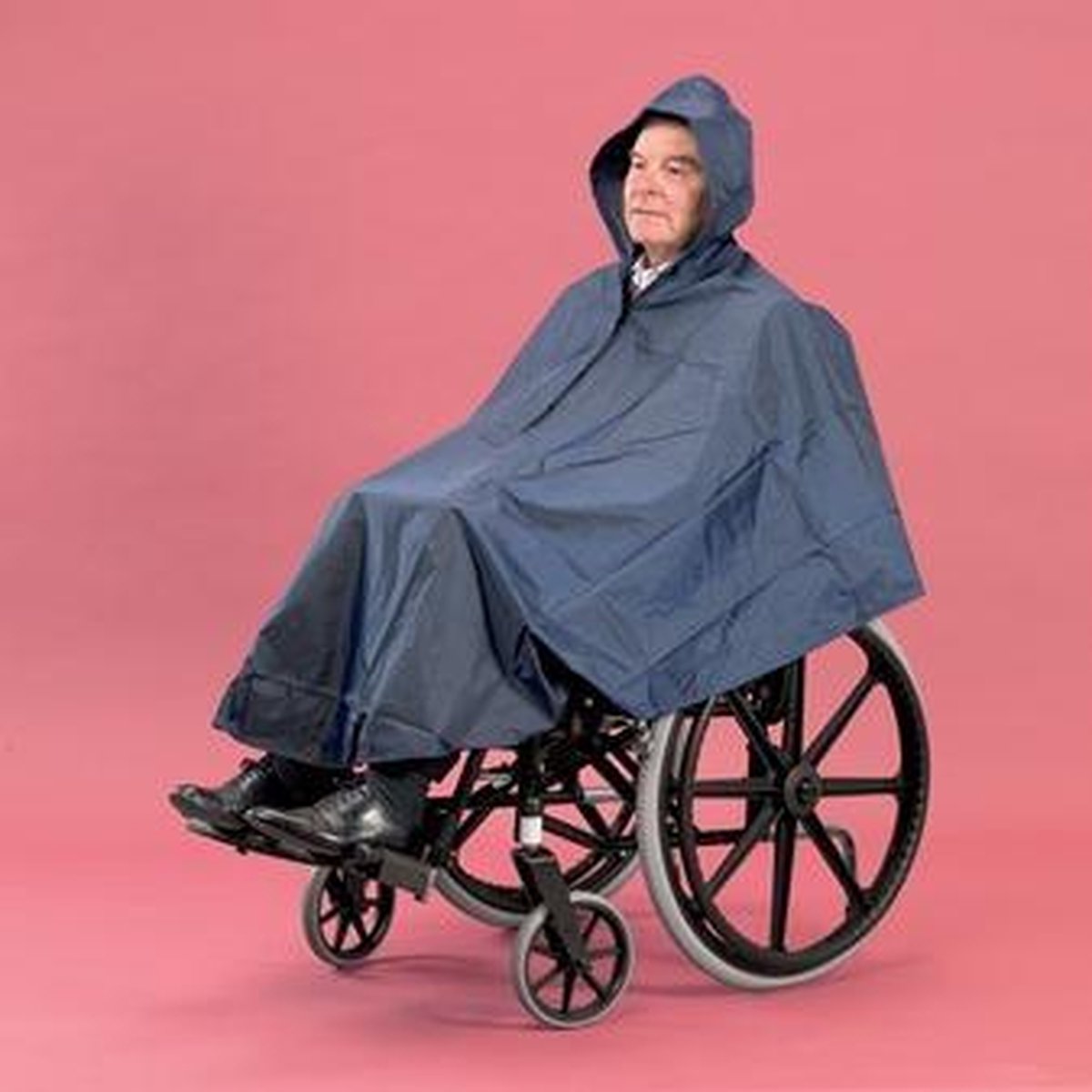 Rolstoelponcho gevoerd
