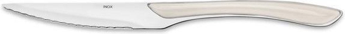 Amefa Eclat - Wit - Tafelmes - RVS - (Set van 12) en Yourkitchen E-kookboek