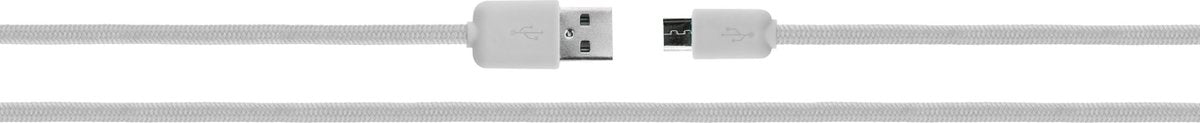 XQISIT Cotton Cable - Micro-USB naar USB 2.0 Kabel - 1