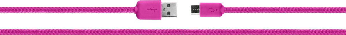 XQISIT Cotton Cable - Micro-USB naar USB 2.0 Kabel - 1