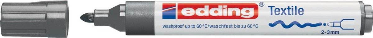 Edding - Textiel marker 4500 - Grijs