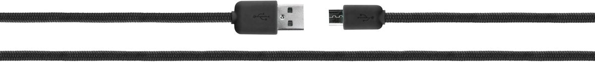 XQISIT Cotton Cable - Micro-USB naar USB 2.0 Kabel - 1