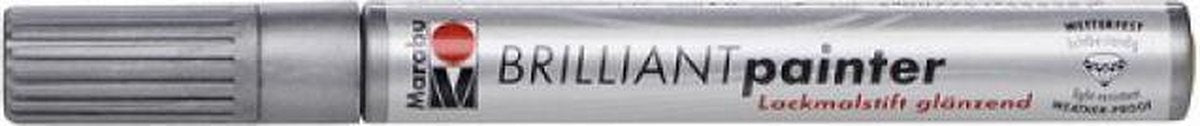 Brilliant painter 2-4 mm - Zilver
