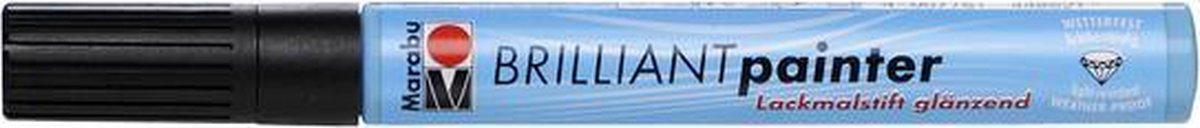 Brilliant painter 2-4 mm - Zwart