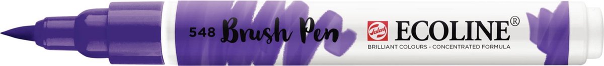 Ecoline - Brushpen - Blauw violet -548 Talens