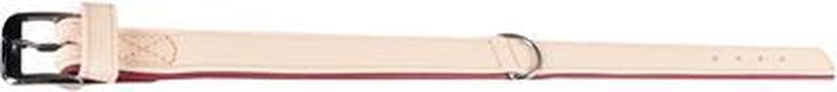 Collar liwa 50cm 30mm beige/dark red verst/adj 39-45cm