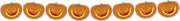 Slinger met pompoenen voor Halloween - Feestdecoratievoorwerp