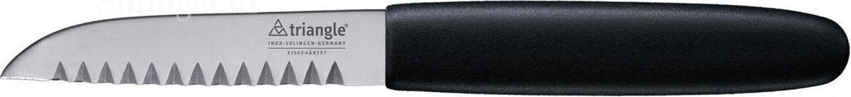 Triangle Professional Decoratiemesje - Rvs - 9 cm - zwart